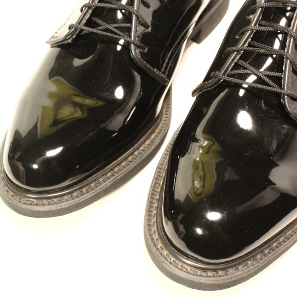 Capps Air-Lite Oxford Black Shiny Shoes Military Approved Men\'s Size 10 main image 8